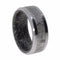 Gibeon Meteorite Inlay, Titanium 8mm Comfort-Fit Mokume Gane Band