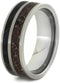 Red Stardust Concrete, Black Box Elder 8mm Comfort-Fit Titanium Ring, Size 14.25