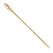 14k Yellow Gold 1.6mm Diamond-Cut Rope Extender Safety Chain, 2.25"