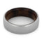 Polished Titanium Dome 6mm Comfort Fit Ironwood Band