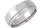 Grooved Flat Edge 7.5mm Comfort Fit 10k White Gold Band