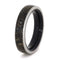 Dinosaur Bone, Titanium 5mm Comfort-Fit Macassar Ebony Wood Band