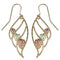 Angel Wing Earrings, 10k Yellow Gold, 12k Green Gold, 12k Rose Gold Black Hills Gold