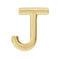 Initial Letter 'J' 14k Yellow Gold Stud Earring (Single Earring)