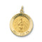 14k Yellow Gold Round St. Edward Medal (18.25 MM)