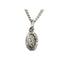 Sterling Silver Oval St. Christopher Necklace, 18" (19x14 MM)