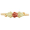 Petite 3D Rose Ring, 10k Yellow Gold, 12k Pink and Green Gold Black Hills Gold Motif