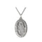 Sterling Silver Oval St. Christopher Necklace, 18" (19x14 MM)