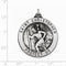 Sterling Silver St. Christopher Medal (40X33MM)