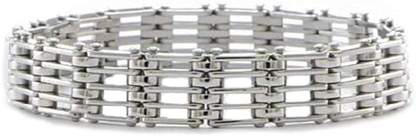 Men's Stainless Steel 12 mm Bracelet, 8.5 Inches