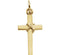 14k Yellow Gold Rope Cross Pendant