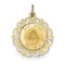 14k Yellow Gold St. Anthony Medal Charm (26X19 MM)