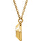 19-Stone Diamond Geometric 14k Yellow Gold Pendant Necklace, 16.5" (.08 Cttw)