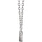 Diamond Baguette Bar Necklace in Rhodium Plated 14k White Gold, 16-18" (1/2 Cttw)