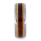 Paduk Wood, Maple Wood 8mm Comfort-Fit Brushed Titanium Wedding Band