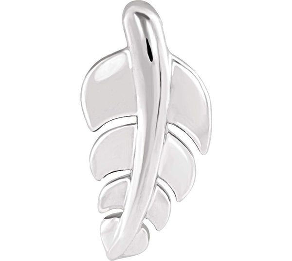 Platinum Journey Leaf Pendant