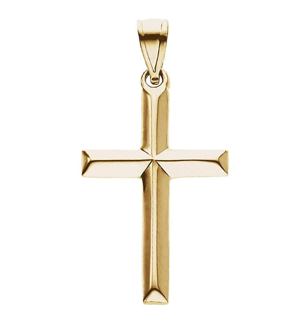 Christian Cross 14k White Gold Pendant