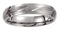 Titanium Satin Polished Ridged 5mm Band, Size 6