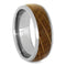 The Men's Jewelry Store (Unisex Jewelry) Whiskey Barrel Oak Wood 8mm Titanium Comfort-Fit Wedding Band