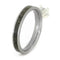 Princess-Cut Diamond Deer Antler 4mm Comfort-Fit Titanium Ring