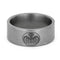 Charcoal Engraved Octopus 9mm Comfort-Fit Matte Titanium Spectre Ring, Size 8