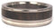 The Men's Jewelry Store (Unisex Jewelry) Ziricote Wood, 14K White Gold 7mm Comfort Fit Titanium Wedding Band, Size 5.75