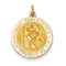 14k Yellow Gold US Marine Corp St. Christopher Medal Pendant (25X19MM)