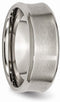 Satin Brushed Titanium 8mm Concave Comfort-Fit Band, Size 13