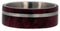 Redwood, Titanium Pinstripe 8mm Comfort Fit Titanium Wedding Band, Size 6.5