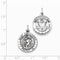 Sterling Silver St. Christopher US Army Medal Pendant (25X20MM)