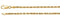 14k Yellow Gold 2.5mm Diamond-Cut Rope Chain, 18"