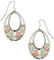 Diamond-Cut Oval Drop Earrings, Sterling Silver, 12k Green Gold, 12k Rose Gold Black Hills Gold