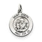 Sterling Silver Antiqued Saint Joseph Medal (20X15 MM)