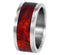 Amboyna Burl Wood 8mm Comfort Fit Titanium Wedding Band, Size 10