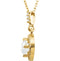 Diamond Halo Pendant Necklace in 14k Yellow Gold, 18" (5/8 Cttw)