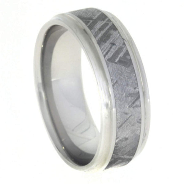 Gibeon Meteorite 8mm Comfort-Fit Round Edge Titanium Band