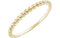 Beaded 1.7mm Stacking Ring, 14k Yellow Gold