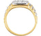 Men's 9-Stone Diamonds 14k Yellow and White Gold Ring, 11.5M (.38 Ctw, G-H, I1)