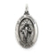 Sterling Silver Saint Jude Thaddeus Medal Charm Pendant (32X18 MM)