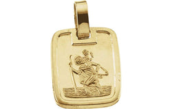 18k Yellow Gold St. Christopher Medal (13.1x11.2 MM)