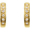 Diamond Hoop Earrings, 14k Yellow Gold (1/10 Ctw, Color GH, Clarity SI1)