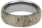 Deer Antler 8mm Comfort Fit Dome Titanium Band, Size 11.5