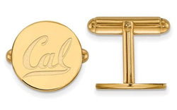 Gold-Plated Sterling Silver, University Of California Berkeley Cuff Links, 16MM