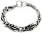 Men's Stainless Steel 12mm Gothic Bracelet, 8.75 Inches