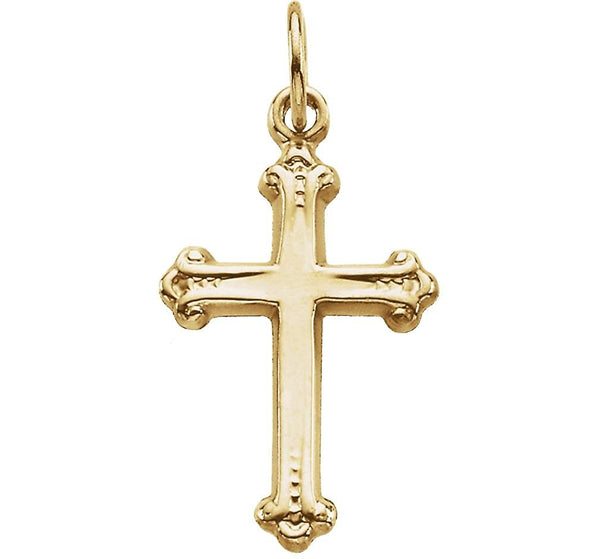 Botonee Cross 14k Yellow Gold Pendant