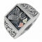 Men's Eagle Antiqued Ring, Sterling Silver, 12k Green and Rose Gold Black Hills Gold Motif