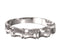 Women's Rhodium-Plated 14k White Gold Bamboo Design 5mm Band, Size 4.5