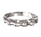 Men's Rhodium-Plated 14k White Gold Bamboo Design 5mm Band, Size 12.25