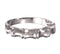 Men's Bamboo Design Band, Rhodium-Plated 14k White Gold 5mm, Size 10