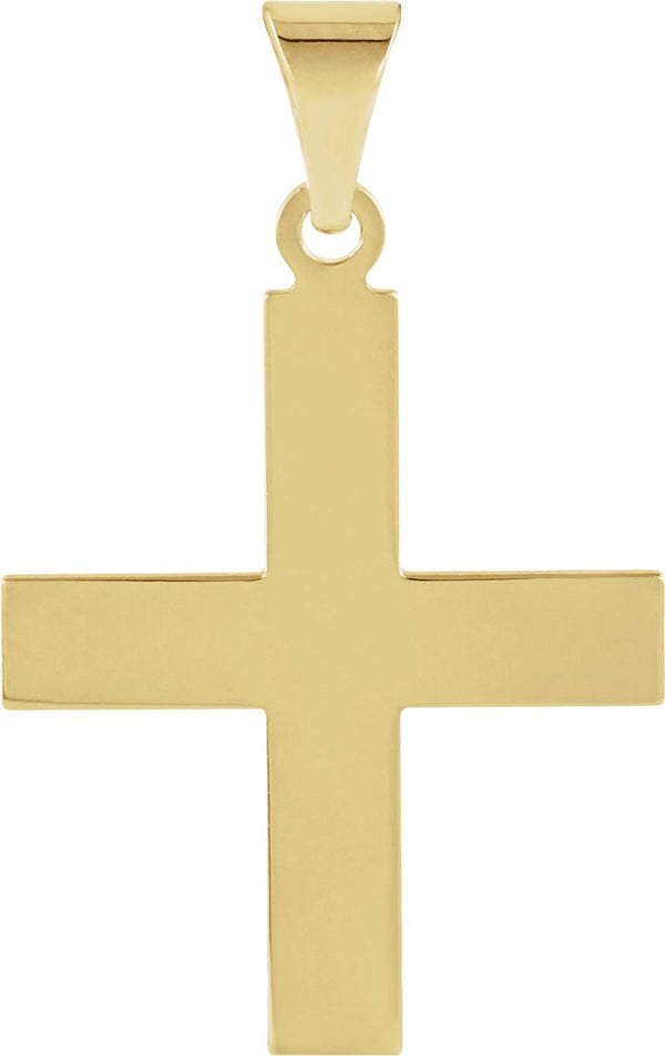 Men's Greek Cross 14k Yellow Gold Pendant